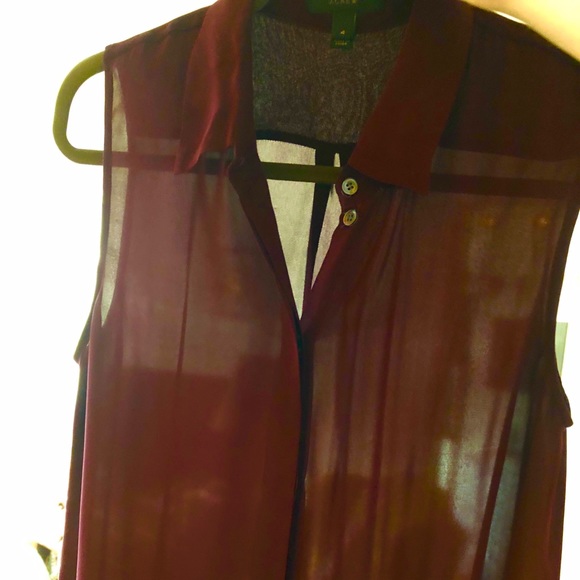 J.Crew silk button-down tank tunic - Picture 5 of 8